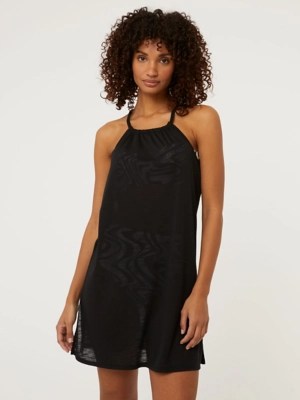 Black Halter Neck Dress Women at ASDA