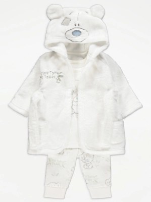 Tatty Teddy Dressing Gown and Pyjamas 3 Piece Set Baby at ASDA