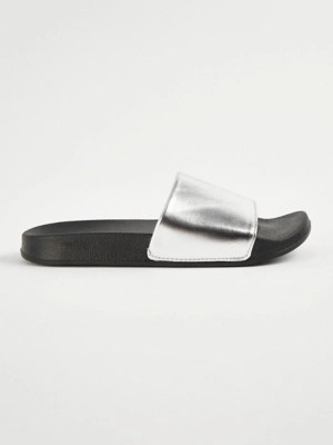 Silver Basic Sliders Women at ASDA