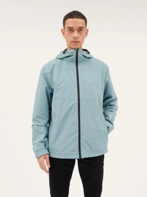 Blue Lightweight Zip Up Jacket Men at ASDA