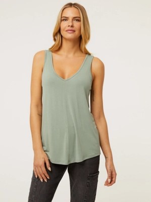Green Swing Vest Top Women at ASDA