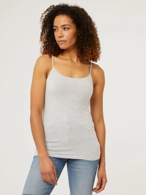 Grey Basic Fitted Cami Top Women at ASDA