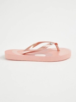 Pink Swirl Print Flip Flops Kids at ASDA