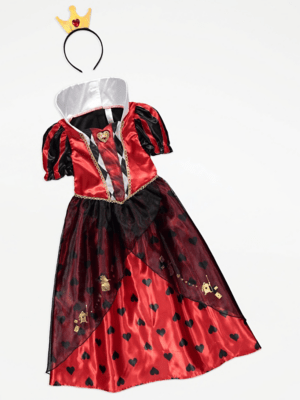 Disney Queen of Hearts Fancy Dress Costume Kids at ASDA