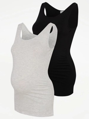 Maternity Vests 2 Pack Women at ASDA