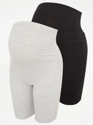 Maternity Cycling Shorts 2 Pack Women at ASDA