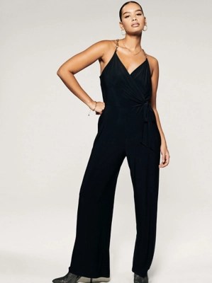 Black Gold Chain Jumpsuit Women at ASDA