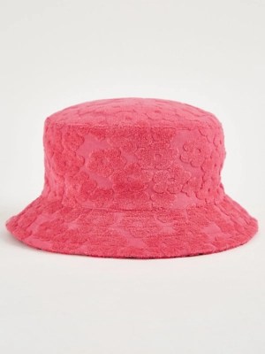 Pink Floral Towelled Bucket Hat Kids at ASDA