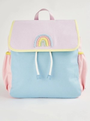 Rainbow Pastel Colour Block Satchel Kids at ASDA