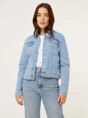 Light Blue Denim Jacket Women at ASDA