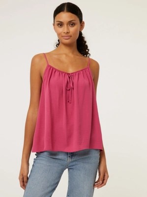 Pink Strappy Cami Top Women at ASDA