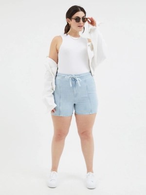 Light Blue Cargo Denim Shorts Women at ASDA