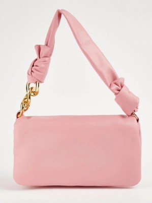 Pink Chain Shoulder Bag Women at ASDA