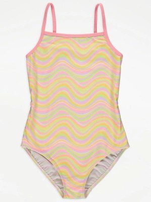 Bright Marble Swimsuit Kids at ASDA