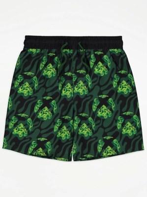 Xbox Green Logo Print Swim Shorts Kids at ASDA