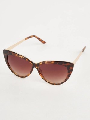 Tortoise Shell Cat Eye Sunglasses Women at ASDA