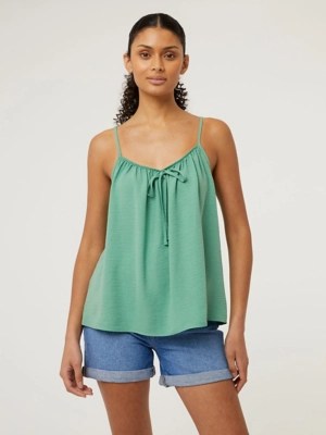 Green Strappy Cami Top Women at ASDA