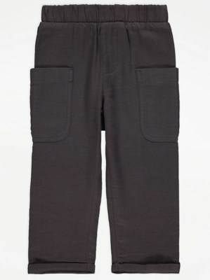 Charcoal Pocket Trousers Kids at ASDA