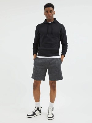 Charcoal Marl Diagonal Seam Shorts Men at ASDA