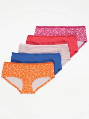 Bright Floral Short Knickers 5 Pack Sale & Offers at ASDA