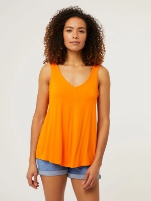 Orange Basic Swing Vest Women at ASDA