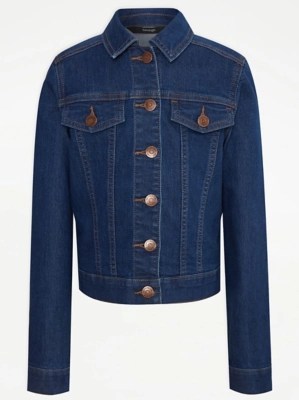 Dark Wash Denim Jacket Kids at ASDA