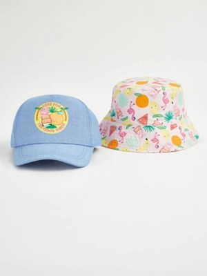 Peppa Pig Cap and Pink Bucket Hat Kids at ASDA