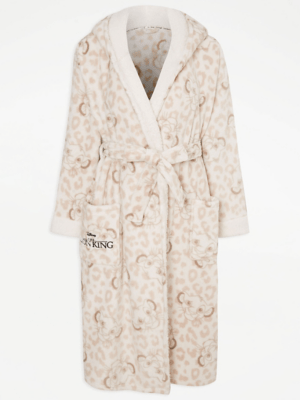Disney The Lion King Beige Leopard Print Dressing Gown Sale & Offers
