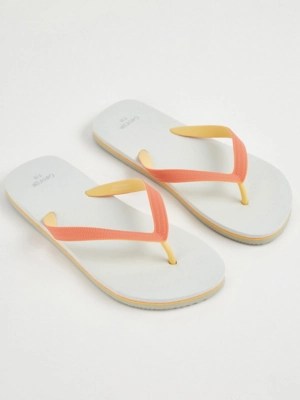 White Plain Flip Flops Sale & Offers at ASDA