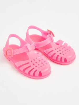 Bright Pink Jelly Sandals Kids at ASDA