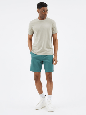 Teal Chino Shorts Men at ASDA