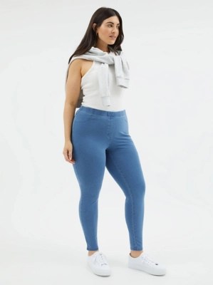 Blue Wash Denim Jeggings Women at ASDA