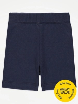 Navy Jersey Shorts Baby at ASDA