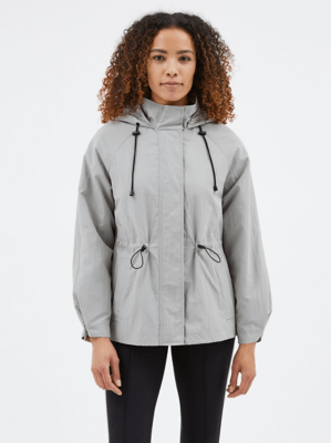 Grey Parka Mac Coat Women at ASDA