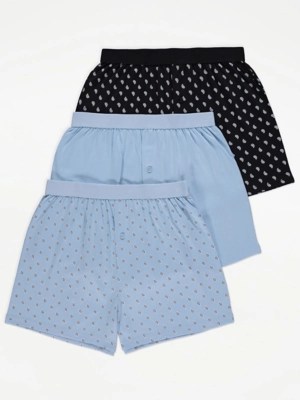 Paisley Boxer Shorts 3 Pack Men at ASDA
