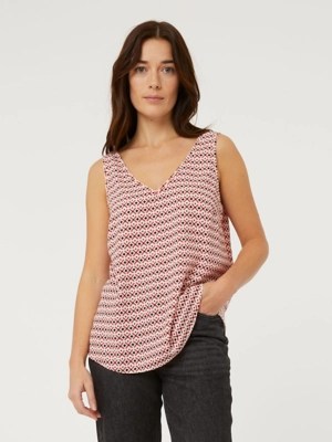 Red Patterned VNeck Cami Top Women at ASDA