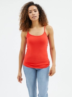 Red Strappy Cami Top Women at ASDA