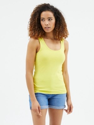 Lime Basic Fitted Vest Women at ASDA