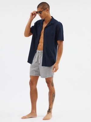 Geometric Print Swim Shorts Men at ASDA