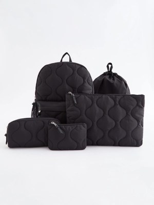 Black Backpack School Bundle 5 Piece Set Kids at ASDA