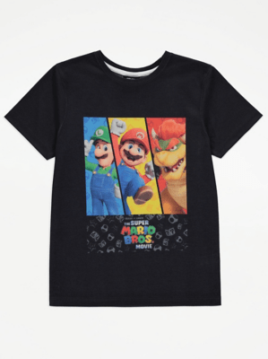 Super Mario Bros Movie Graphic TShirt Kids at ASDA