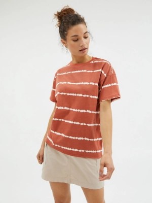 Tan Tie Dye Striped TShirt Women at ASDA