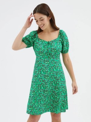 Green Floral Mini Dress Women at ASDA