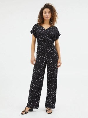 Black Spot V Neck Jumpsuit Women at ASDA