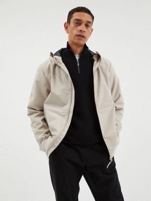 Neutral Lightweight Hooded Jacket Men at ASDA