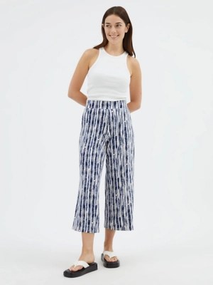Blue Tie Dye Printed Culottes Women at ASDA