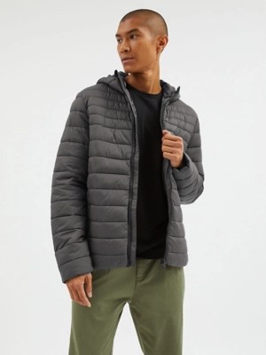 Charcoal Lightweight Padded Coat Men at ASDA