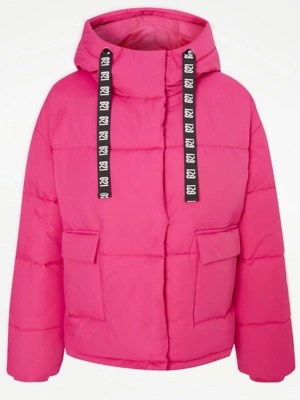 G21 Bright Pink Padded Coat Women at ASDA