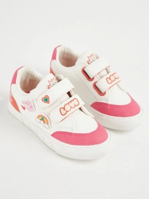 Peppa Pig Pink Retro Cupsole Trainers Kids at ASDA