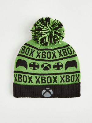 Xbox Green Knitted Bobble Hat Kids at ASDA
